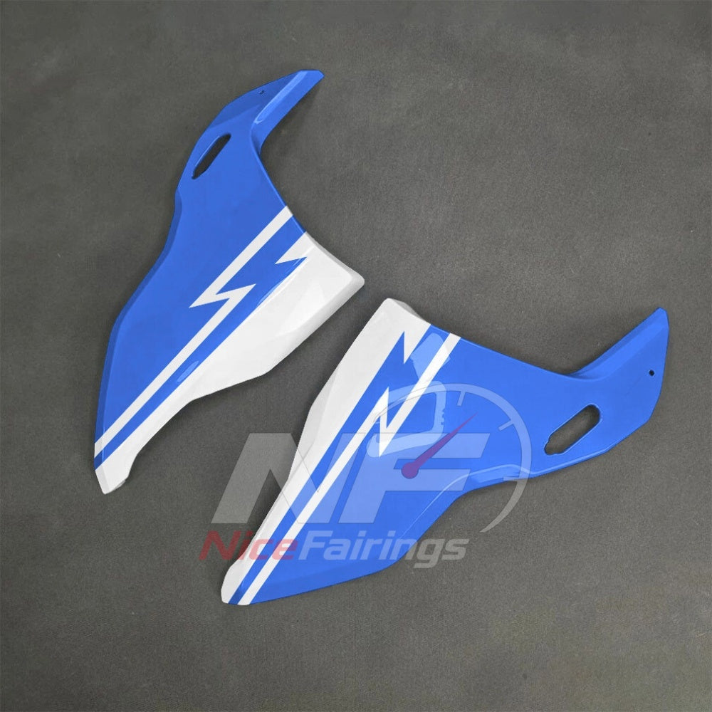For BMW S1000RR 2025-2026 Blue Black ABS Body Kit with Street and Track Fairing Panels | NiceFairings - rear angle image