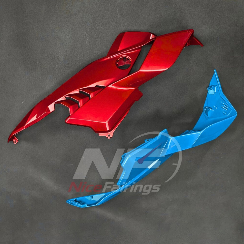 For BMW S1000RR 2025-2026 Red Black Painted ABS Fairings with Complete Replacement Bodywork | NiceFairings - rear angle image