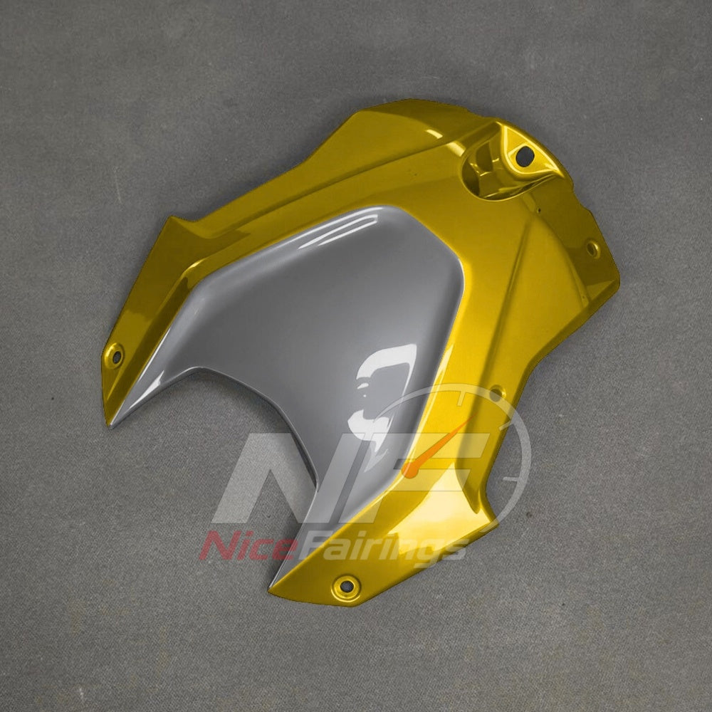 For BMW S1000RR 2025-2026 Yellow Black Custom Fairings with ABS Sportbike Plastics and Full Body Kit | NiceFairings - rear angle image