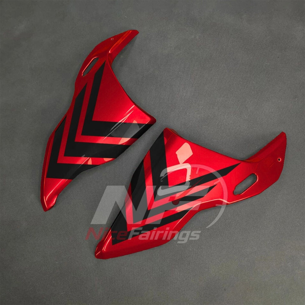 For BMW S1000RR 2025-2026 Red Black ABS Fairing Kit with Painted Bodywork and Replacement Panels | NiceFairings - rear angle image