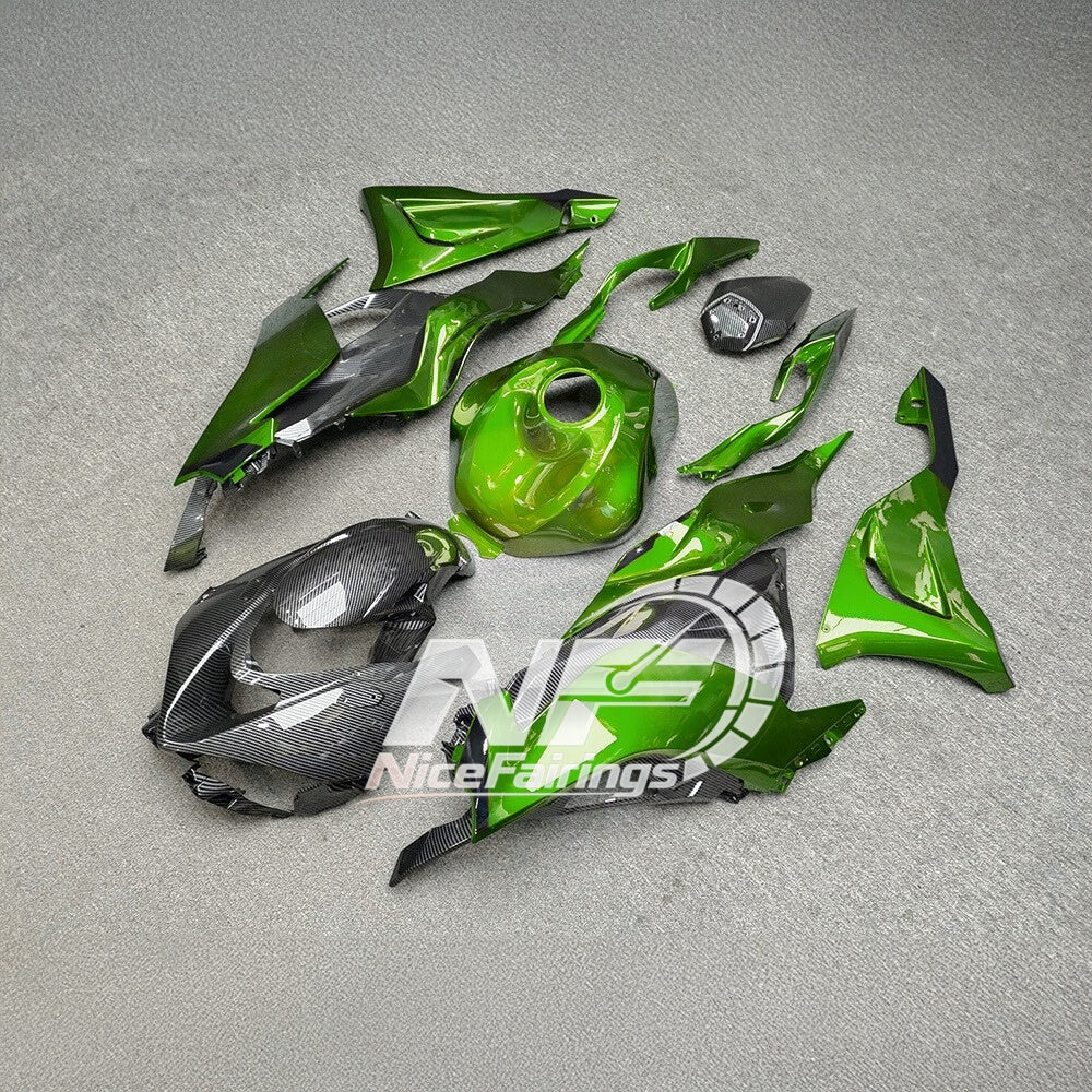 For Kawasaki Ninja ZX-6R 636 2024-2025 Custom Fairings Full Body Kit Premium Edition | NiceFairings - rear angle image