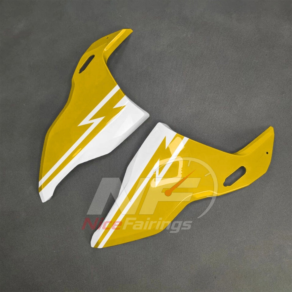 For BMW S1000RR 2025-2026 Yellow Black ABS Body Kit with Street and Track Fairing Panels | NiceFairings - rear angle image