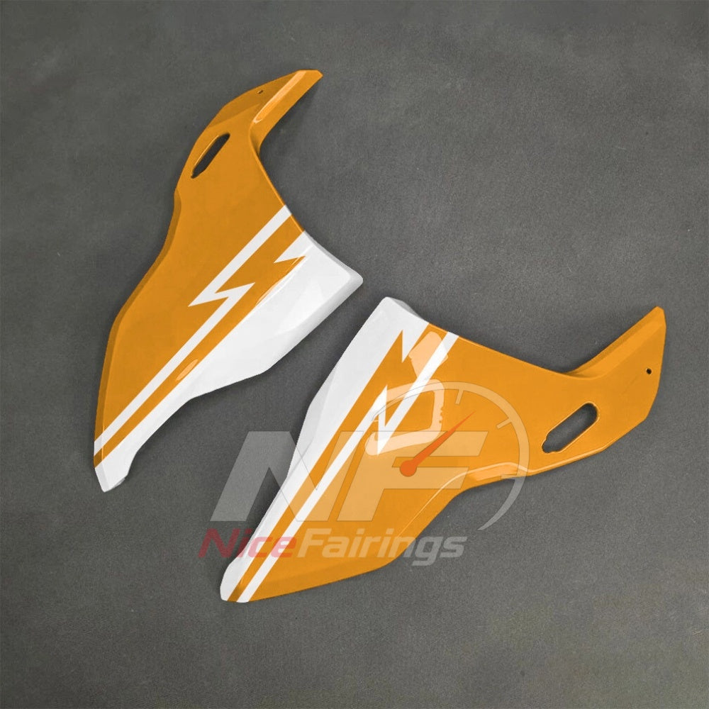For BMW S1000RR 2025-2026 Yellow Black Custom Fairings with ABS Sportbike Plastics and Full Body Kit | NiceFairings - rear angle image