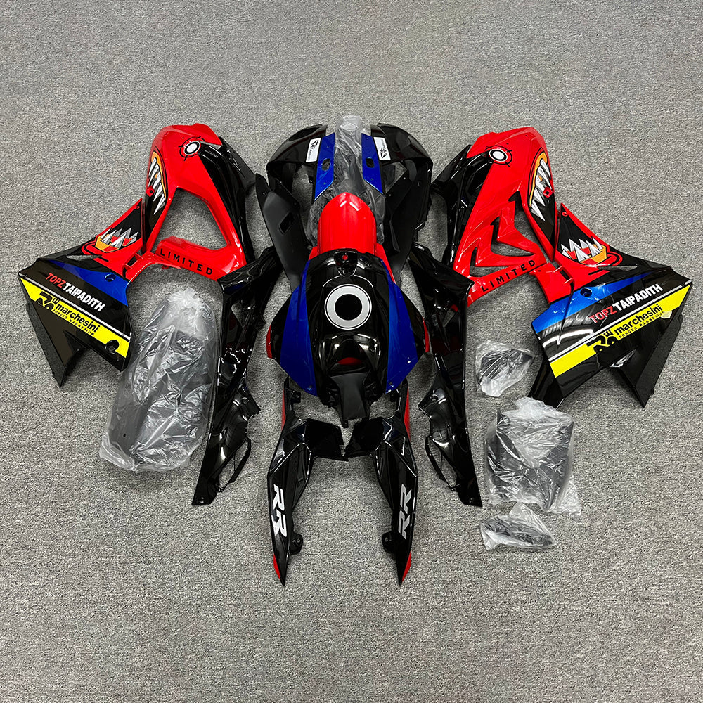 For BMW S1000RR 2017-2018 Gloss Black Tank Cover Edition Sportbike Fairings, Custom ABS Bodywork And Replacement Plastics | NiceFairings - rear angle image