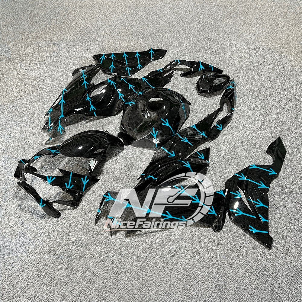 For Kawasaki Ninja ZX-6R 636 2019-2023 Custom Fairings Full Body Kit Signature Edition | NiceFairings - rear angle image