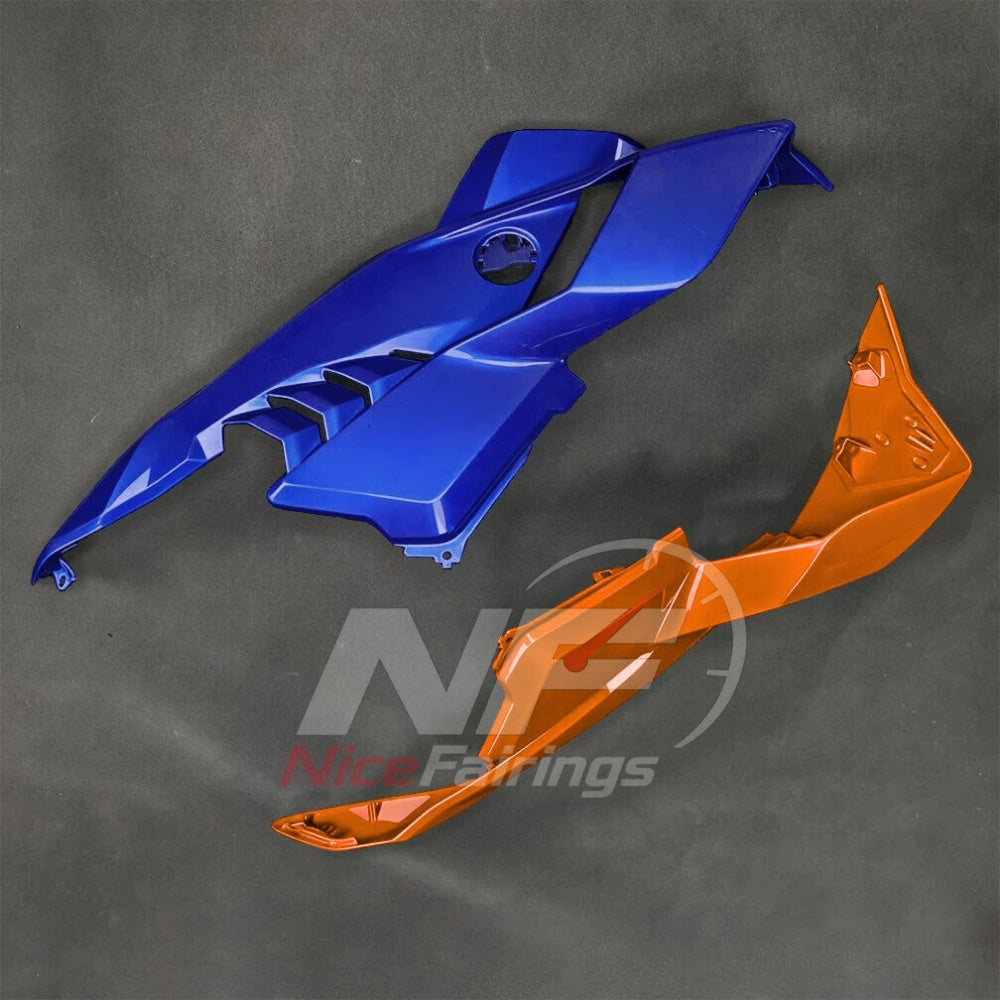For BMW S1000RR 2025-2026 Orange Black ABS Body Kit with Street and Track Fairing Panels | NiceFairings - rear angle image