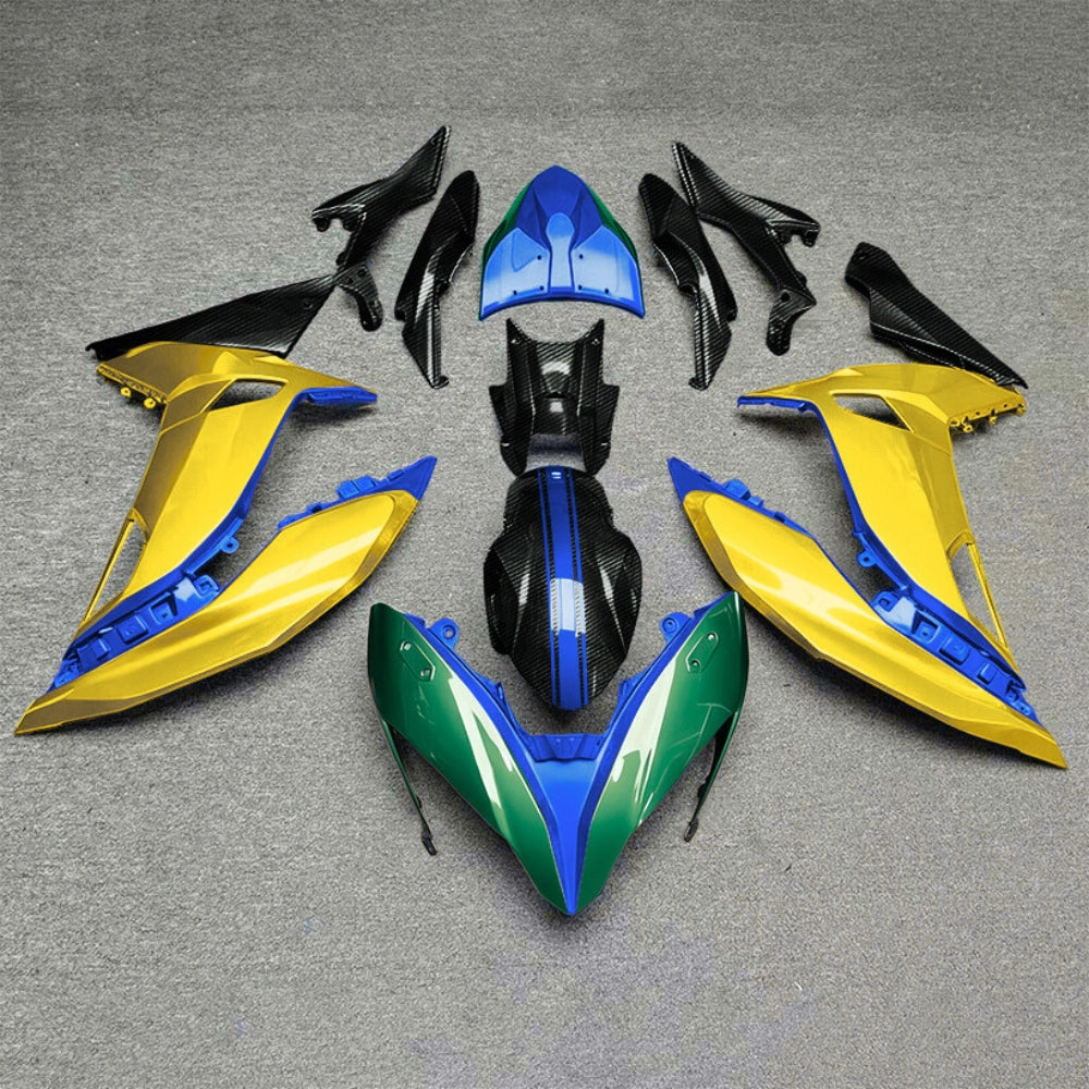 ER-6F Ninja 650 2017-2019 Replacement Fairing Set Style 12 | NiceFairings - rear angle image