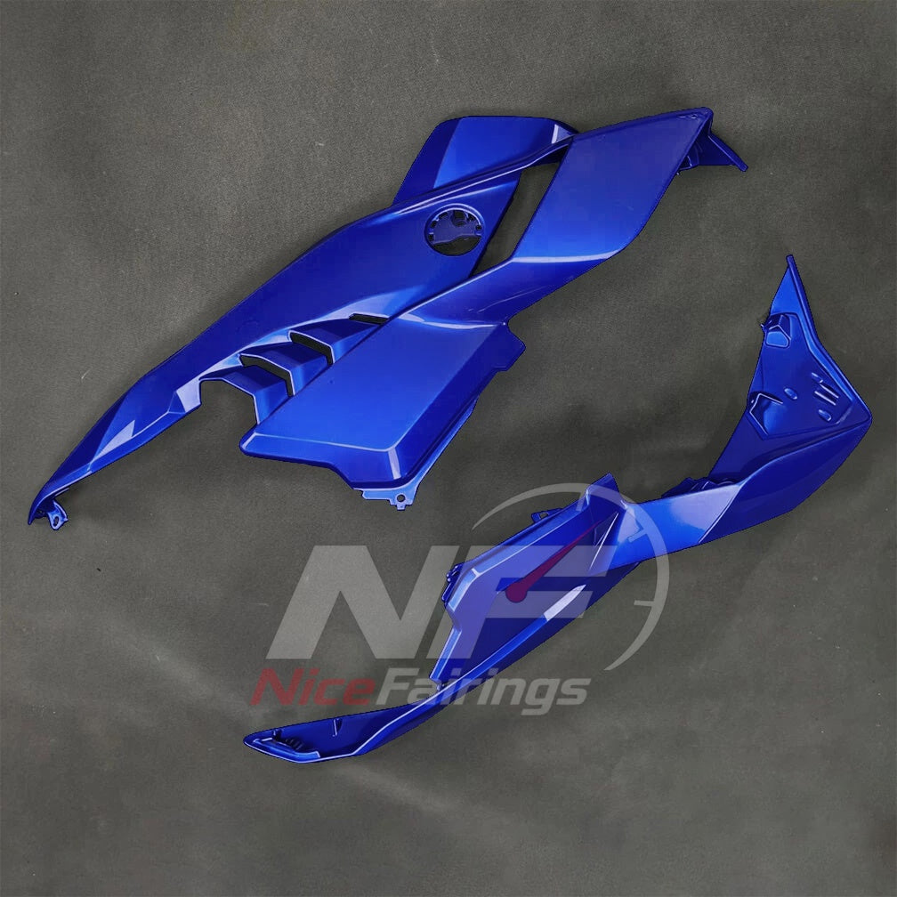 For BMW S1000RR 2025-2026 Blue Black Motorcycle Fairing Kit with Aftermarket Body Panels | NiceFairings - rear angle image