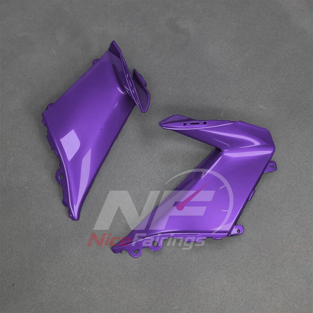 For BMW S1000RR 2025-2026 Purple Black Sportbike Fairing Set with Custom Painted Plastics | NiceFairings - rear angle image