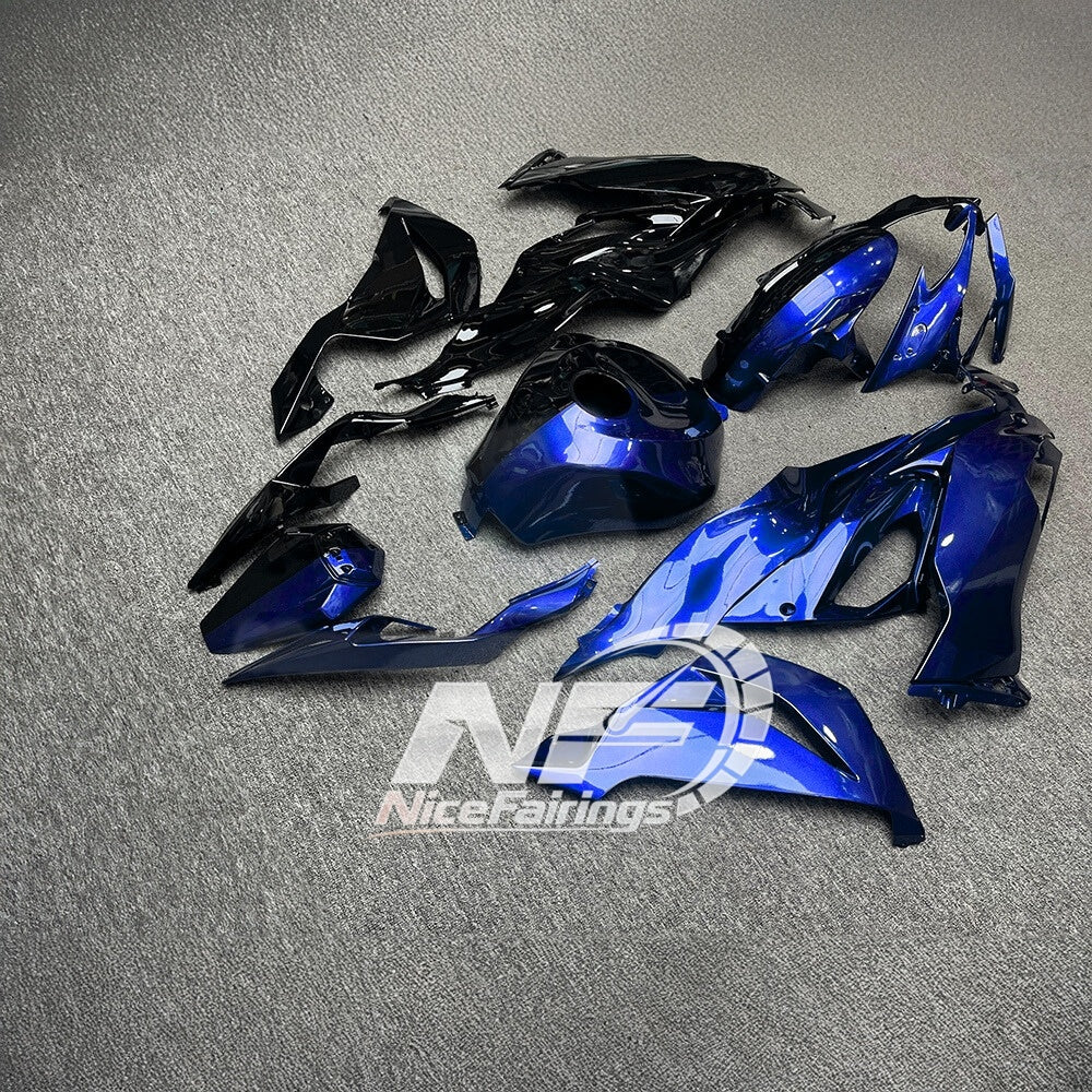 ZX6R 636 2019-2023 Painted Motorcycle Bodywork Orange Black Tank Cover | NiceFairings - rear angle image