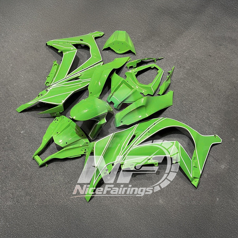 KAWASAKI ZX10R 2011-2015 Custom ABS Motorcycle Fairings | NiceFairings - rear angle image