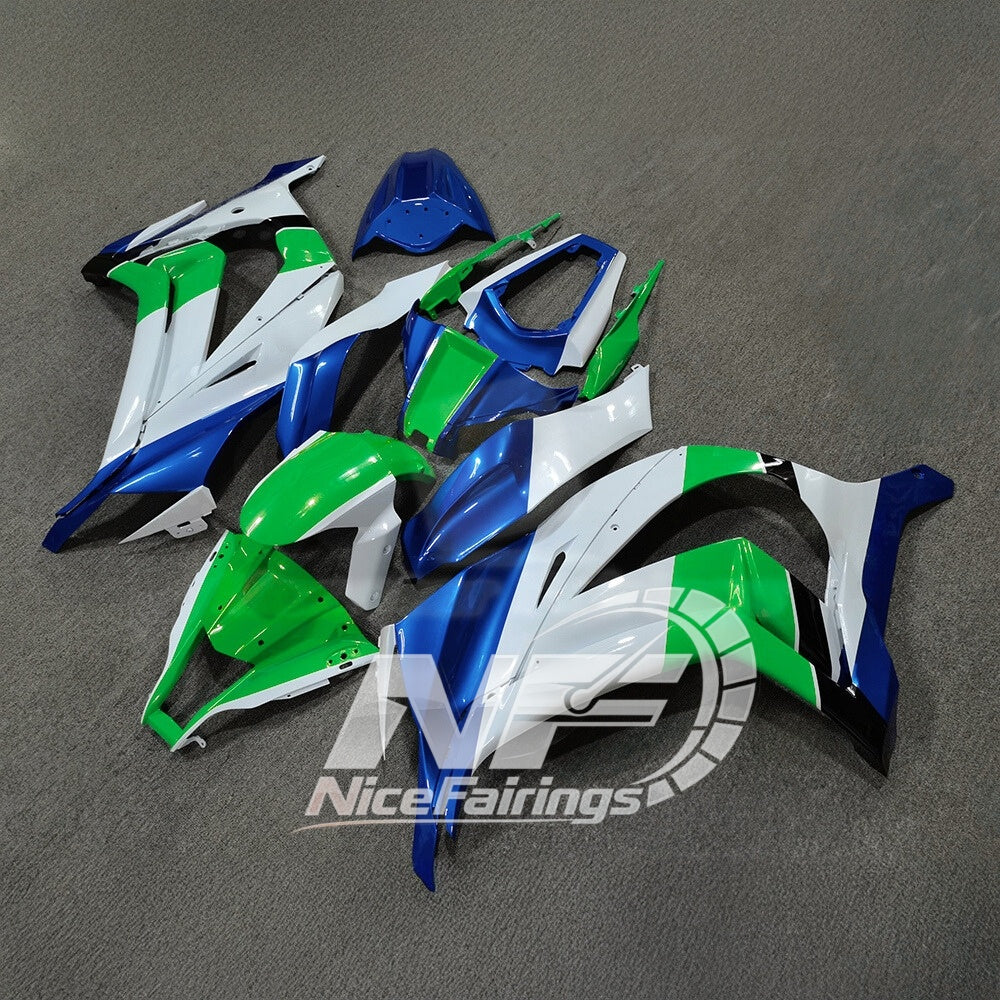 KAWASAKI ZX10R 2011-2015 Custom ABS Motorcycle Fairings | NiceFairings - rear angle image