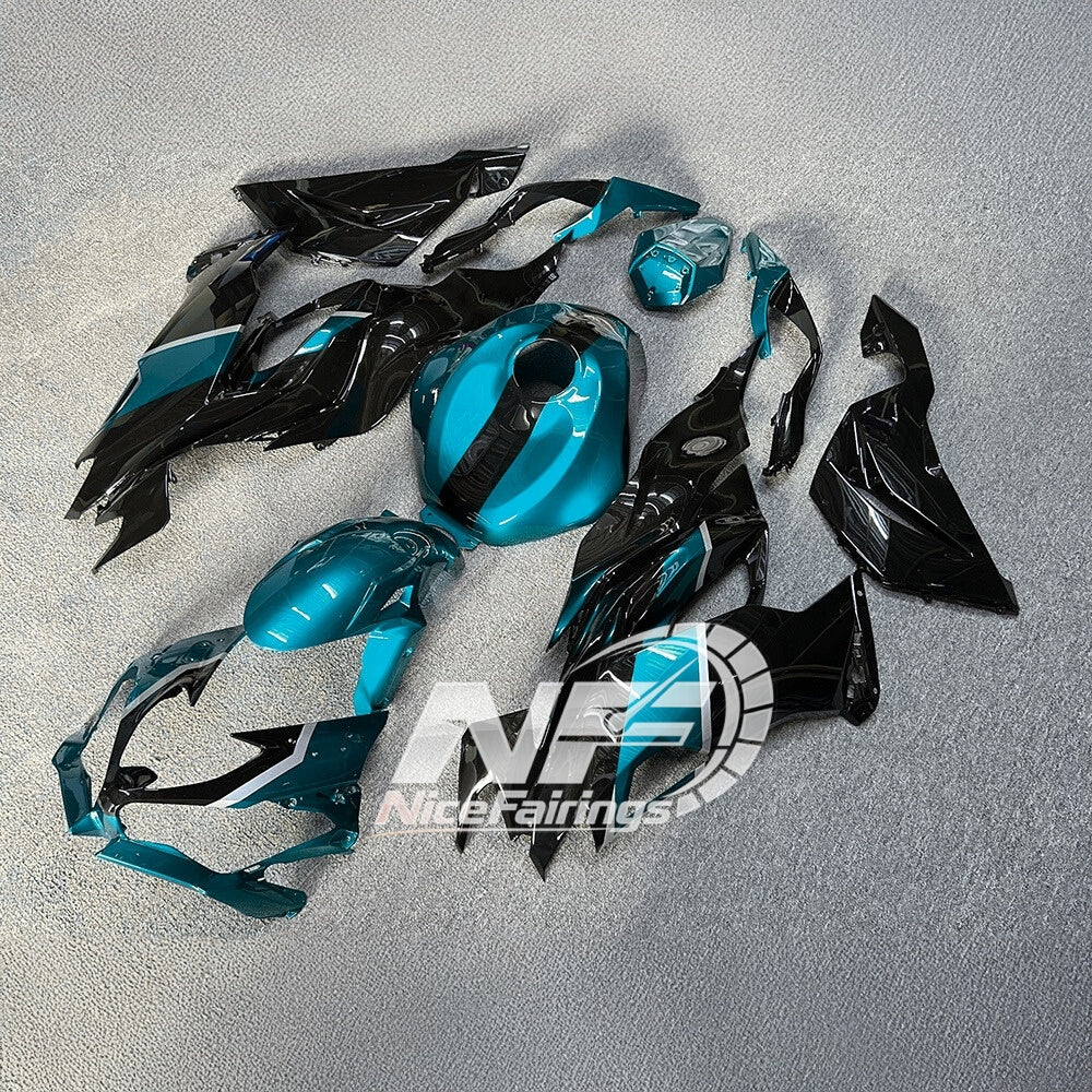Kawasaki ZX-6R 636 2019-2023 Replacement Fairing Set Matte Black Tank Cover | NiceFairings - rear angle image