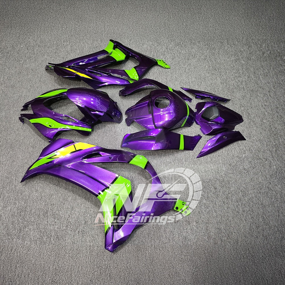 For KAWASAKI ZX10R 2016-2020 Aftermarket Fairing Kit Replacement Plastics | NiceFairings - rear angle image
