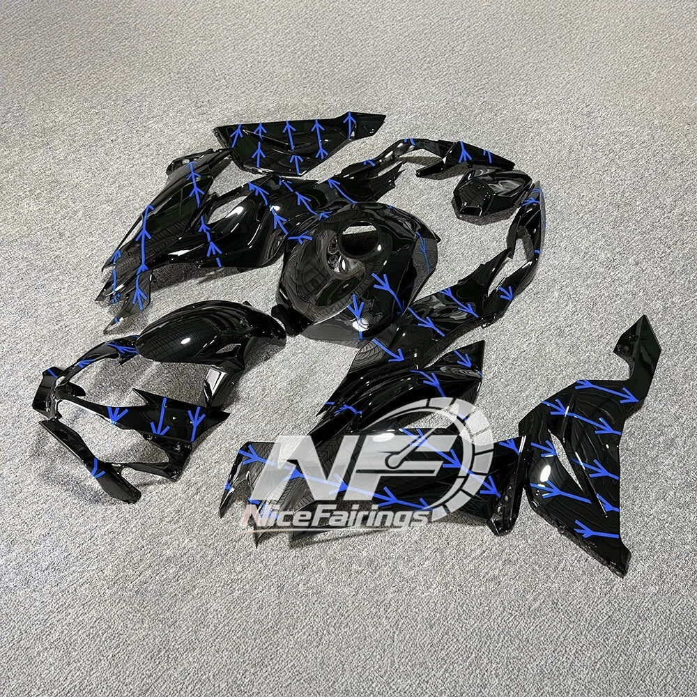 For Kawasaki Ninja ZX6R 636 2019-2023 Sportbike Plastics Track Edition Signature Edition | NiceFairings - rear angle image
