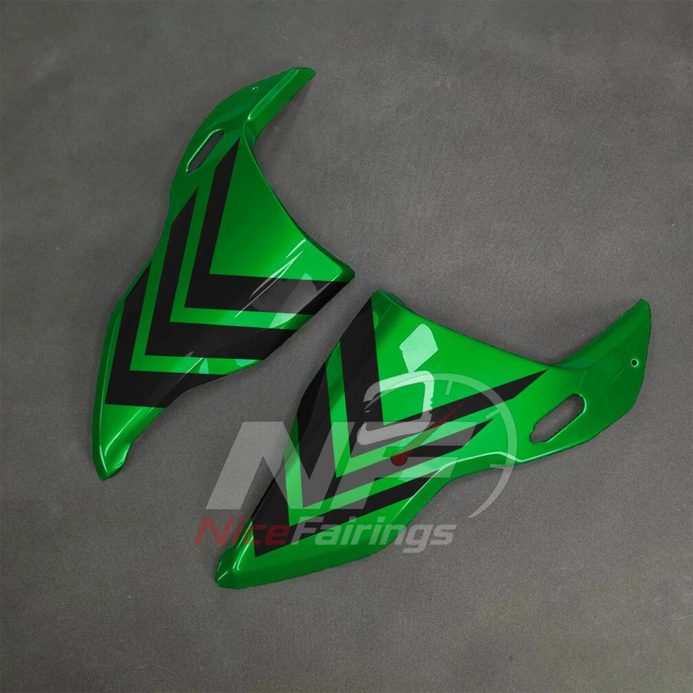 For BMW S1000RR 2025-2026 Green Black ABS Body Kit with Street and Track Fairing Panels | NiceFairings - rear angle image