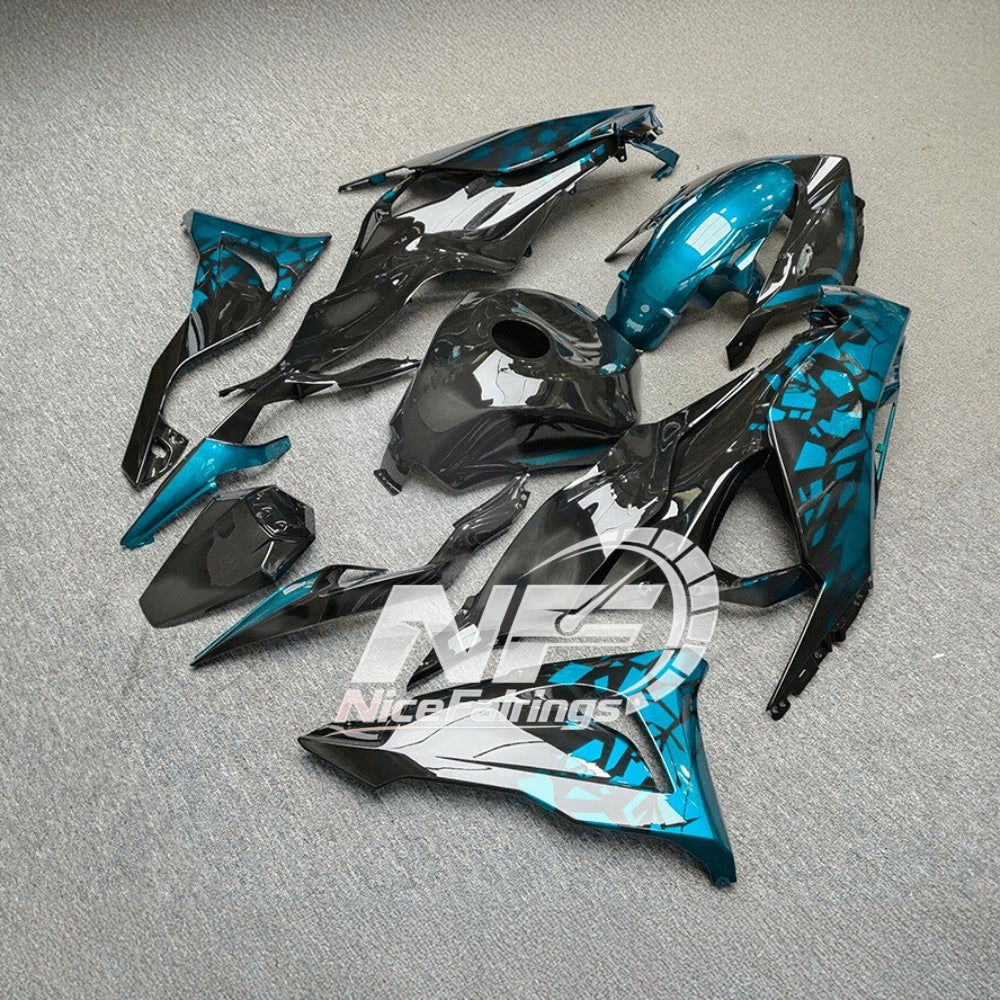 For Kawasaki Ninja ZX6R 636 2024-2025 Sportbike Plastics Track Edition Special Edition | NiceFairings - rear angle image
