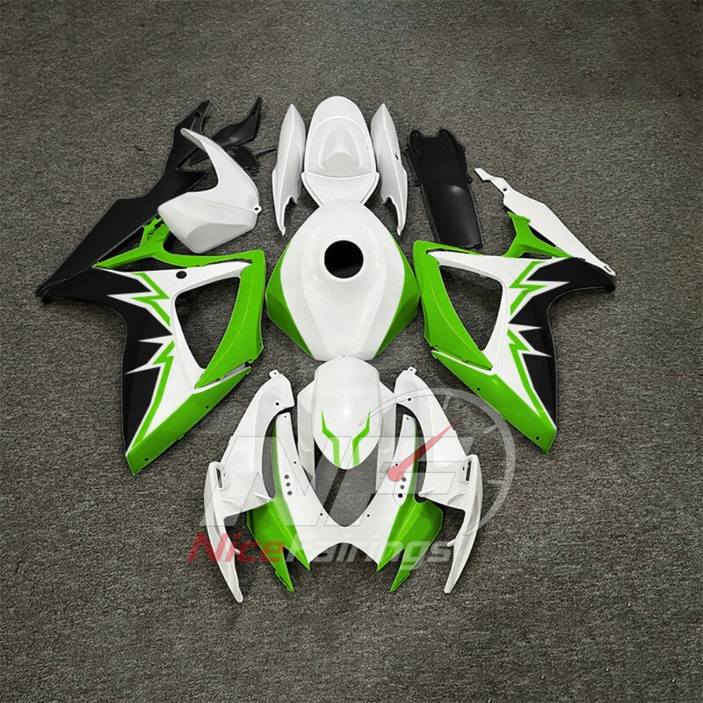 For Suzuki GSXR600 GSXR750 K6 2006-2007 ABS Fairing Kit Gray Painted Bodywork | NiceFairings - rear angle image