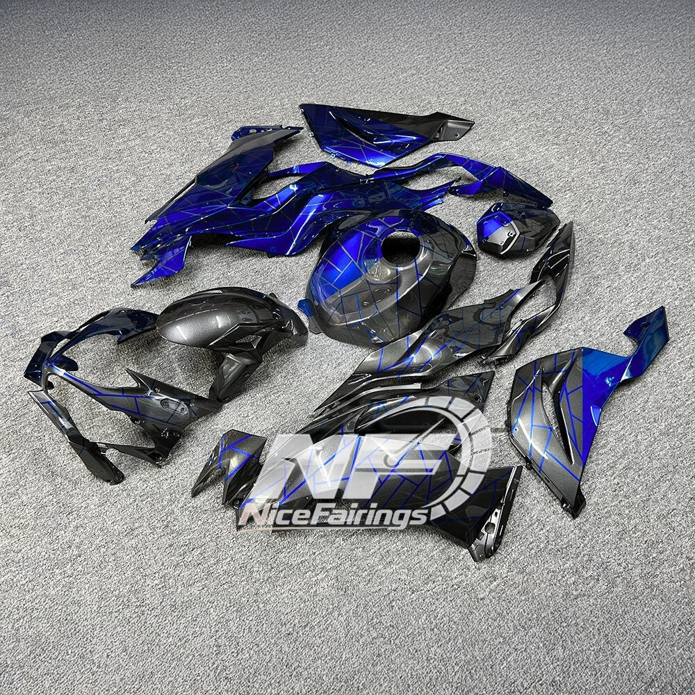 For Kawasaki ZX6R 636 2019-2023 Painted Motorcycle Bodywork Red Black Special Edition | NiceFairings - rear angle image