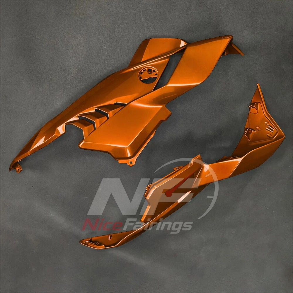For BMW S1000RR 2025-2026 Orange Black Painted ABS Fairings with Complete Replacement Bodywork | NiceFairings - rear angle image