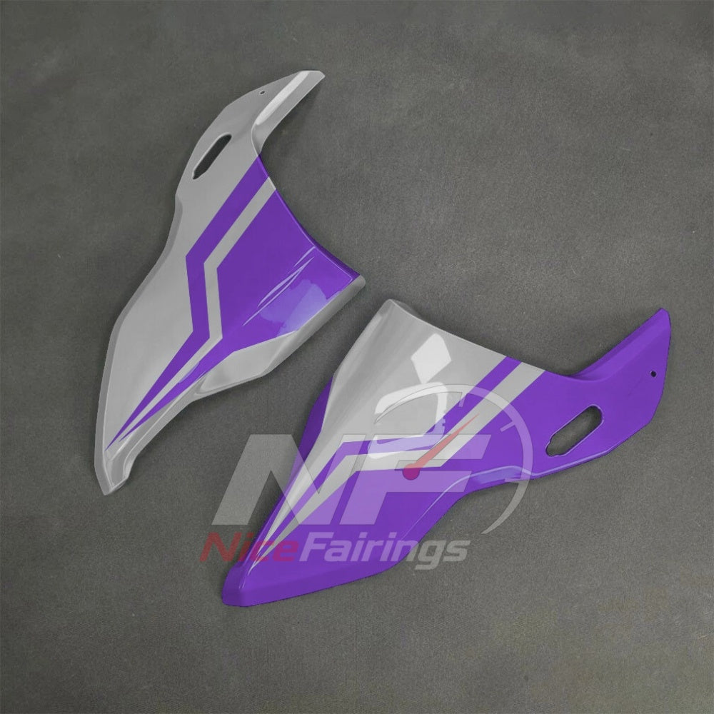 For BMW S1000RR 2025-2026 Purple Black Sportbike Fairing Set with Custom Painted Plastics | NiceFairings - rear angle image