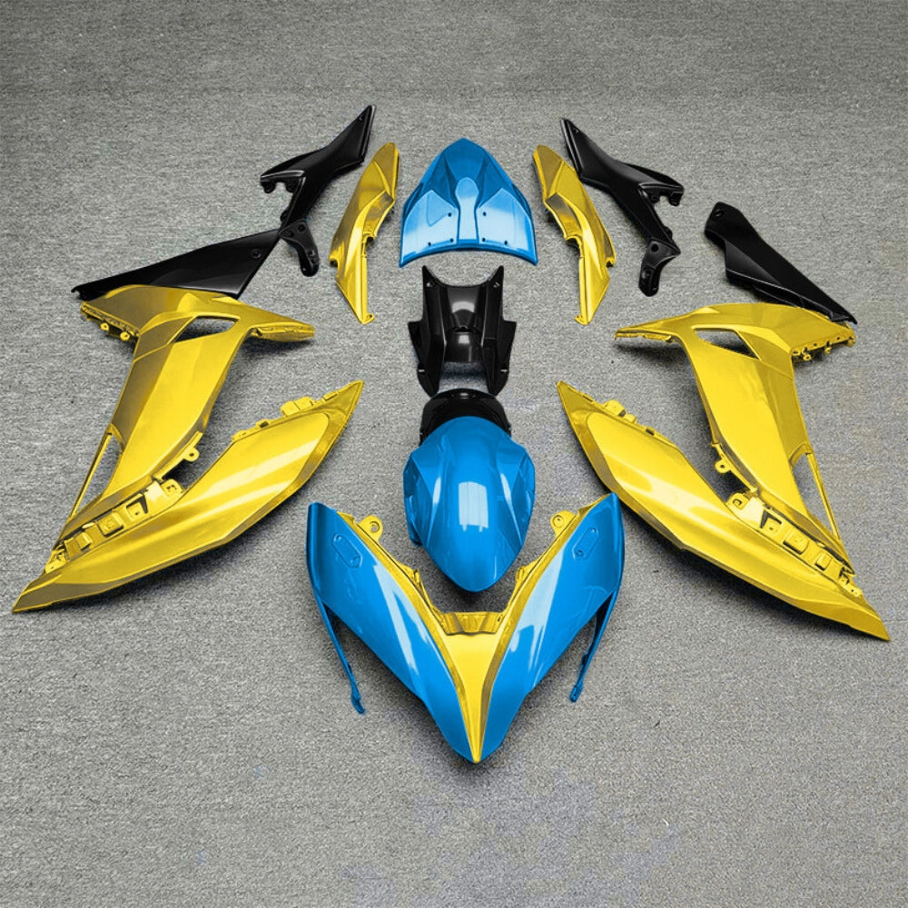Ninja 650 2017-2019 ABS Motorcycle Plastics Style 54 | NiceFairings - rear angle image
