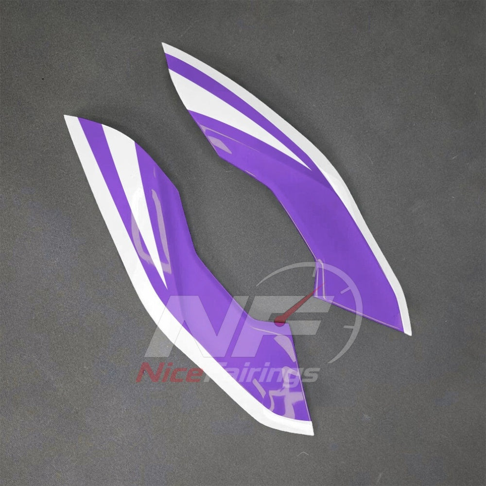 For BMW S1000RR 2025-2026 Purple Black Custom Fairings with ABS Sportbike Plastics and Full Body Kit | NiceFairings - rear angle image