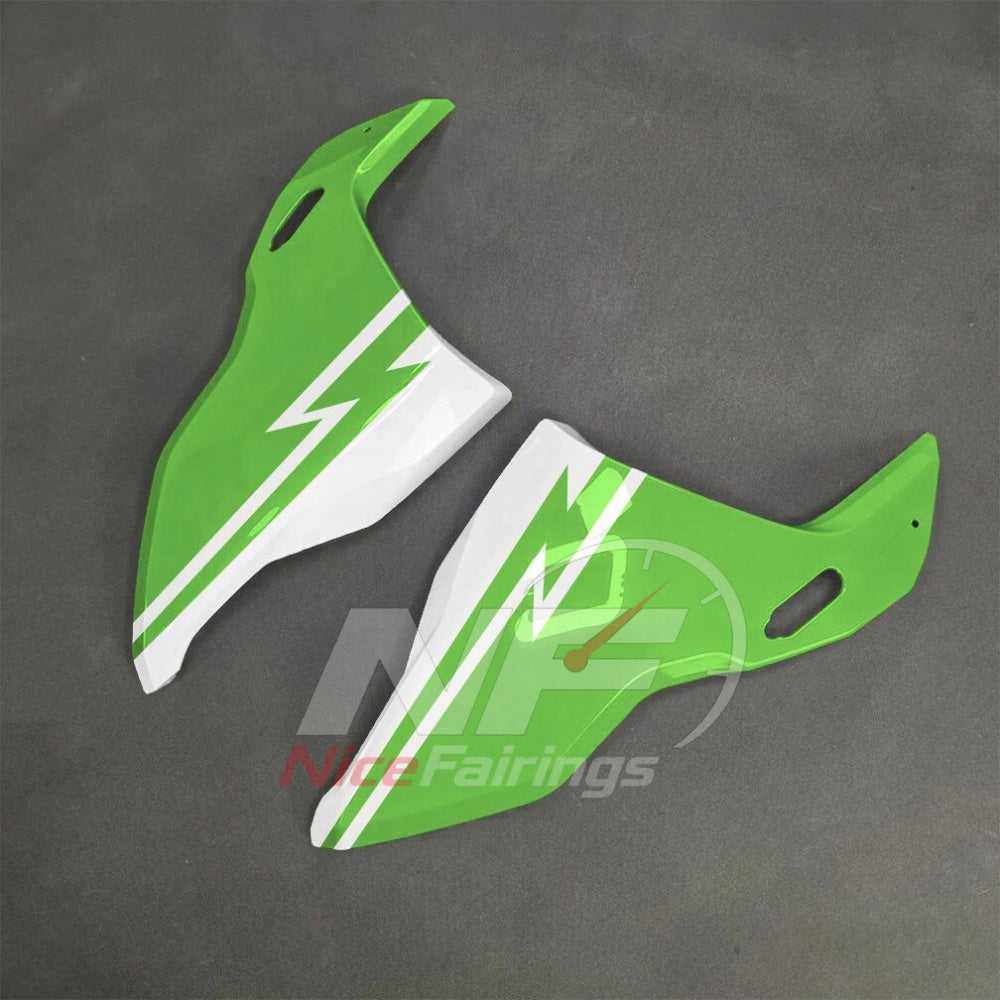 For BMW S1000RR 2025-2026 Green Black Motorcycle Fairing Kit with Aftermarket Body Panels | NiceFairings - rear angle image