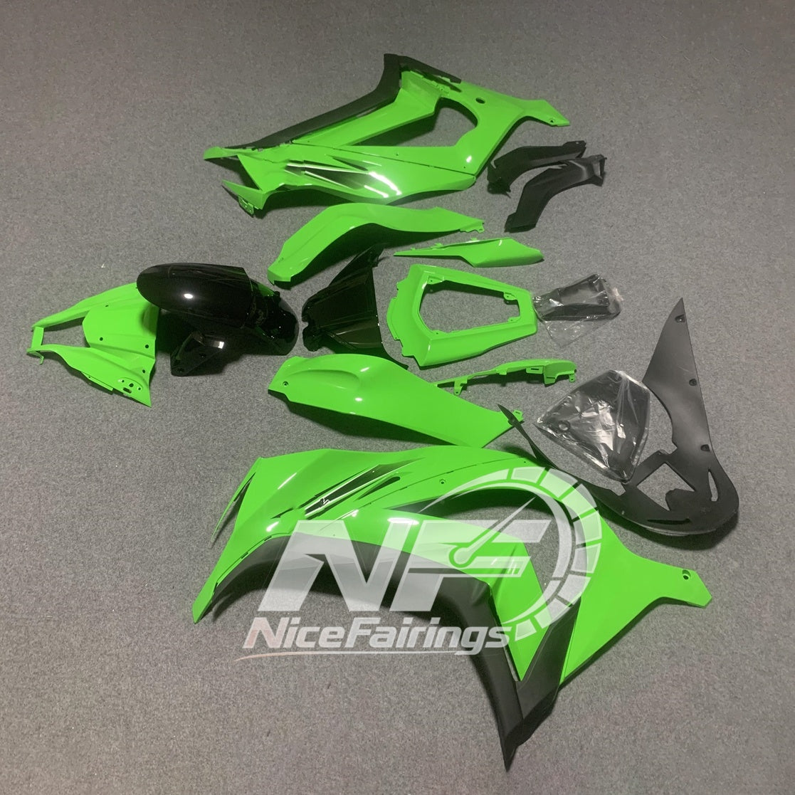 For Ninja ZX10R 2011-2015 Full Motorcycle Bodywork Kit | NiceFairings - rear angle image