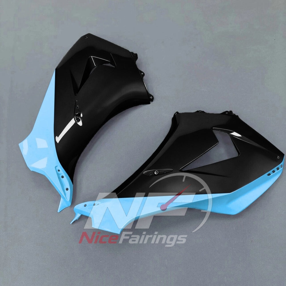 For Honda CBR1000RR-R SP 2024-2026 Blue Black Sportbike Fairing Set with Custom Painted Plastics | NiceFairings - rear angle image
