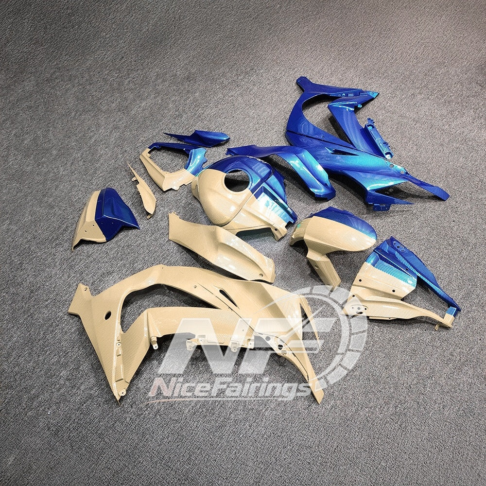 KAWASAKI ZX10R 2011-2015 Custom ABS Motorcycle Fairings | NiceFairings - rear angle image