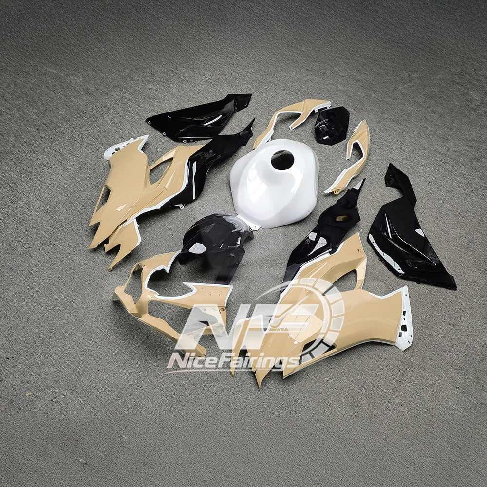For Kawasaki ZX6R 636 2019-2023 ABS Fairing Kit Grey Red Premium Edition | NiceFairings - rear angle image