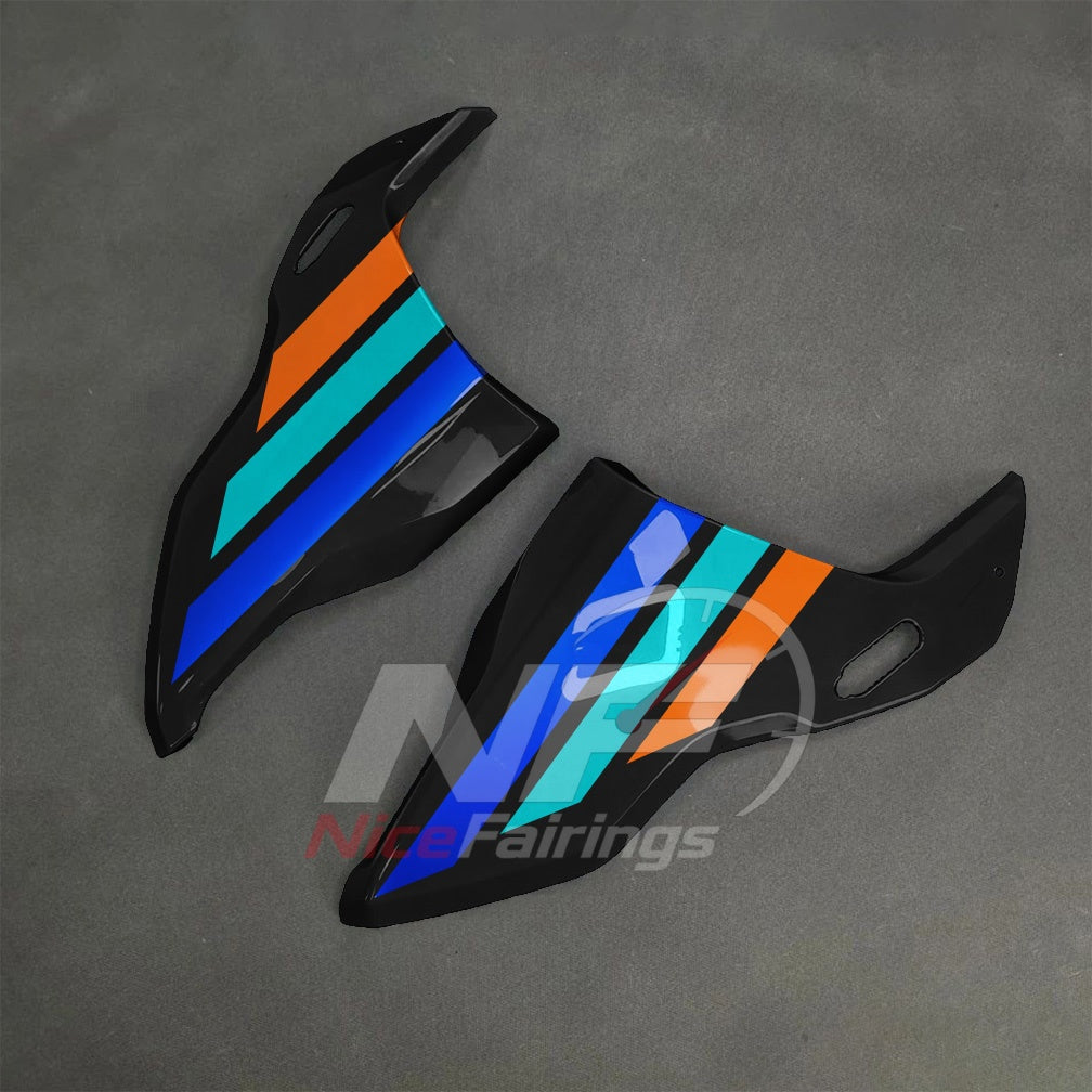 For BMW S1000RR 2025-2026 Orange Black Motorcycle Fairing Kit with Aftermarket Body Panels | NiceFairings - rear angle image