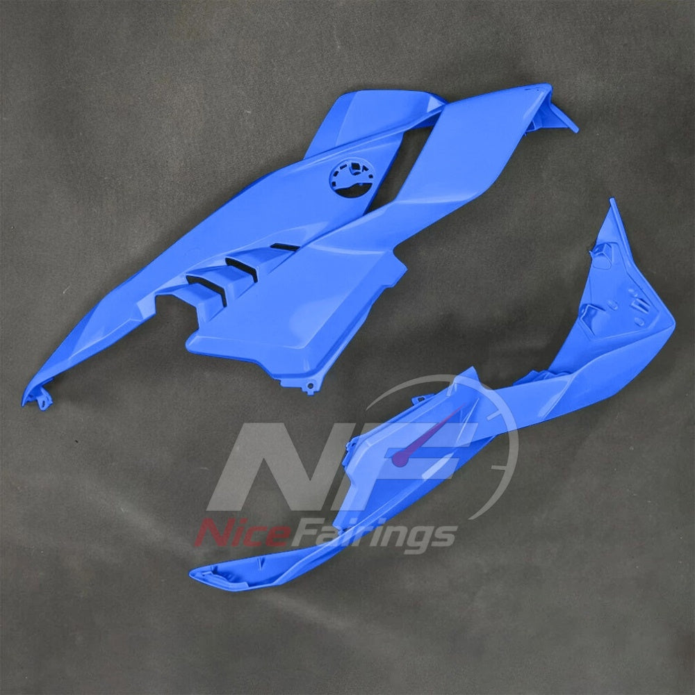 For BMW S1000RR 2025-2026 Blue Black ABS Body Kit with Street and Track Fairing Panels | NiceFairings - rear angle image