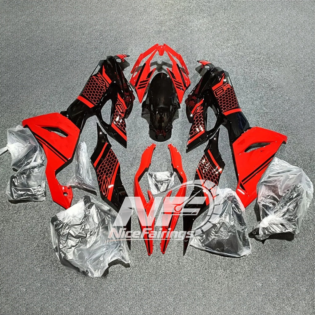 Kawasaki ZX6R 636 Custom Painted ABS Body Kit Blue Silver | NiceFairings - rear angle image