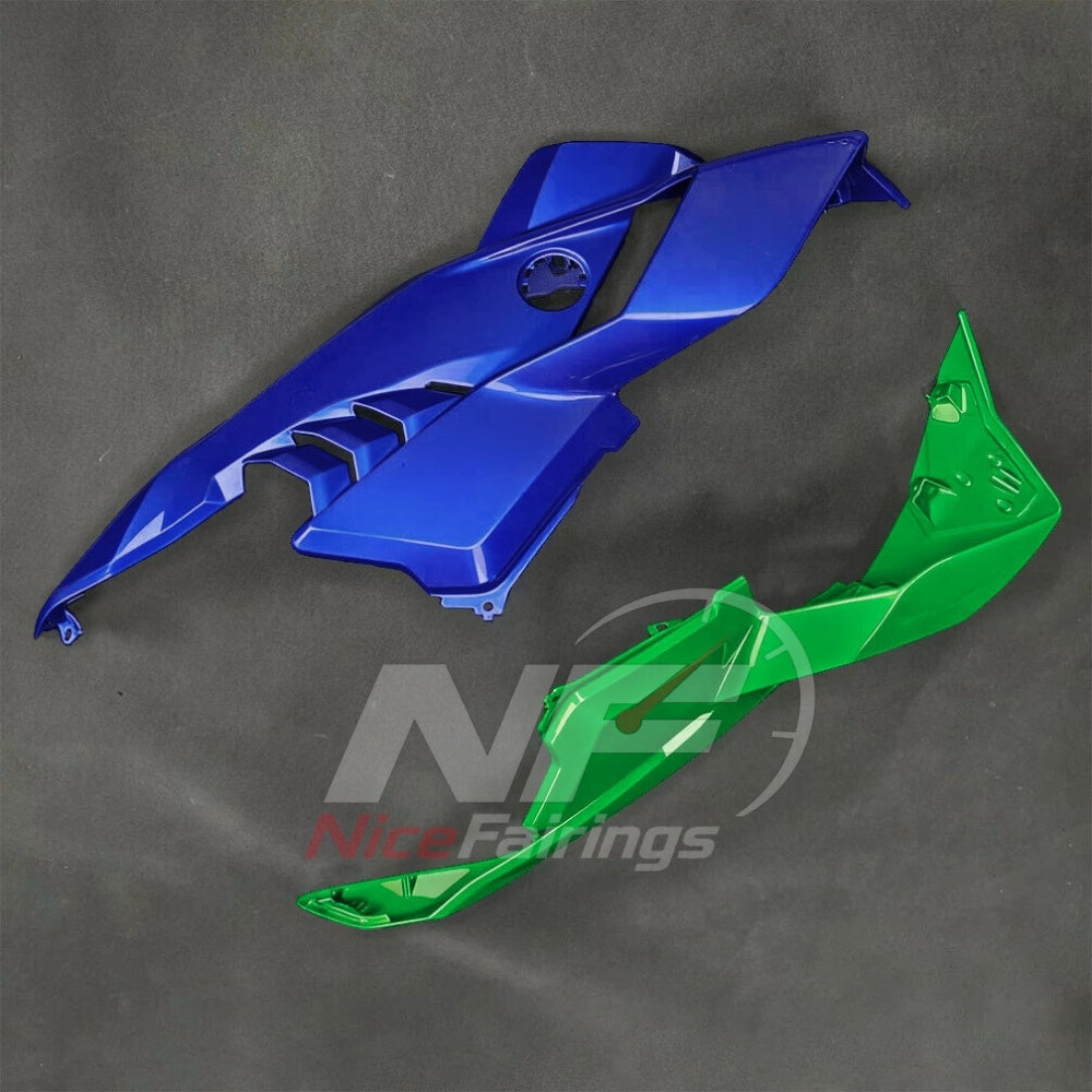 For BMW S1000RR 2025-2026 Green Black ABS Fairing Kit with Painted Bodywork and Replacement Panels | NiceFairings - rear angle image