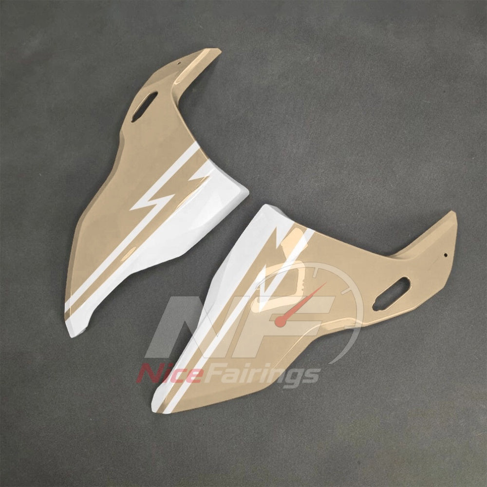 For BMW S1000RR 2025-2026 Yellow Black Sportbike Fairing Set with Custom Painted Plastics | NiceFairings - rear angle image