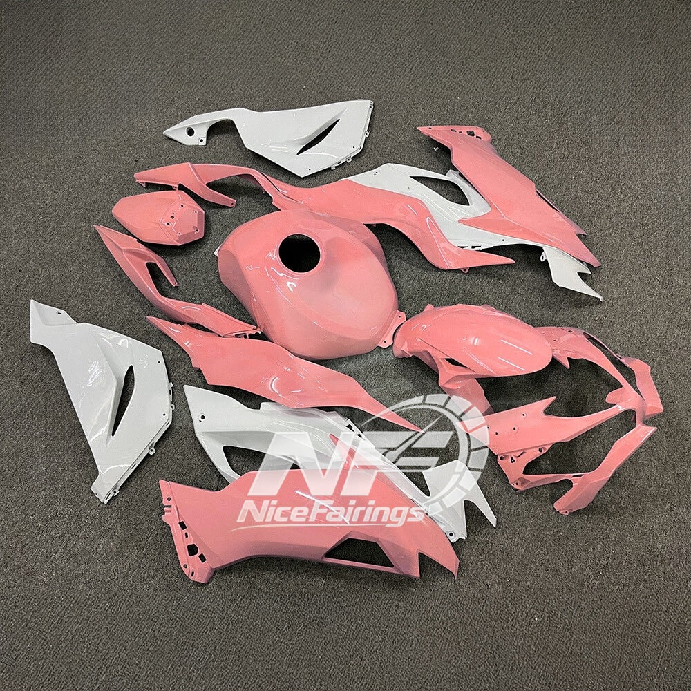 Kawasaki ZX6R 636 2019-2023 ABS Fairing Kit Red Black Tank Cover | NiceFairings - rear angle image