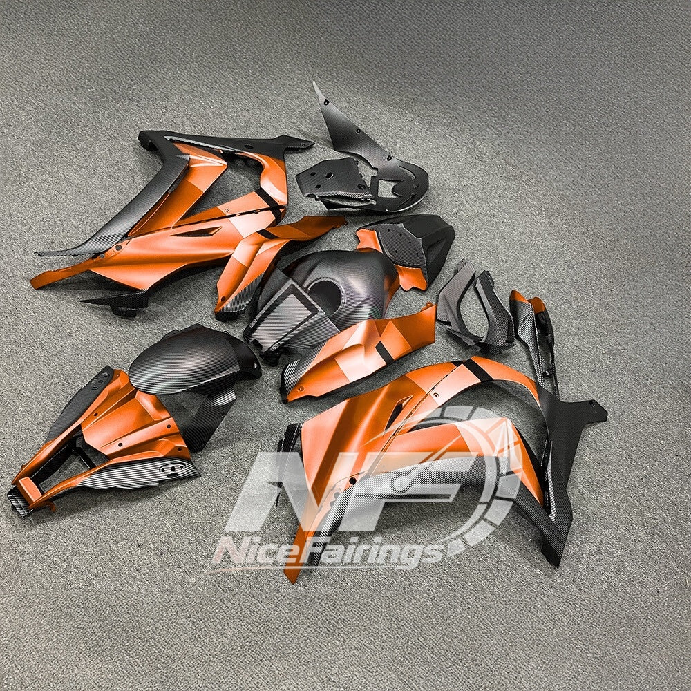 KAWASAKI ZX10R 2011-2015 Race Style Fairing Plastics | NiceFairings - rear angle image