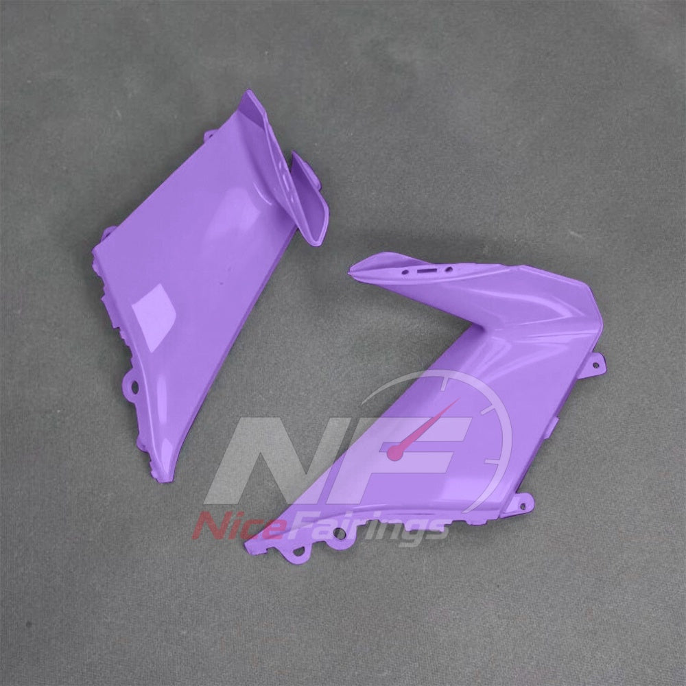 For BMW S1000RR 2025-2026 Purple Black Sportbike Fairing Set with Custom Painted Plastics | NiceFairings - rear angle image