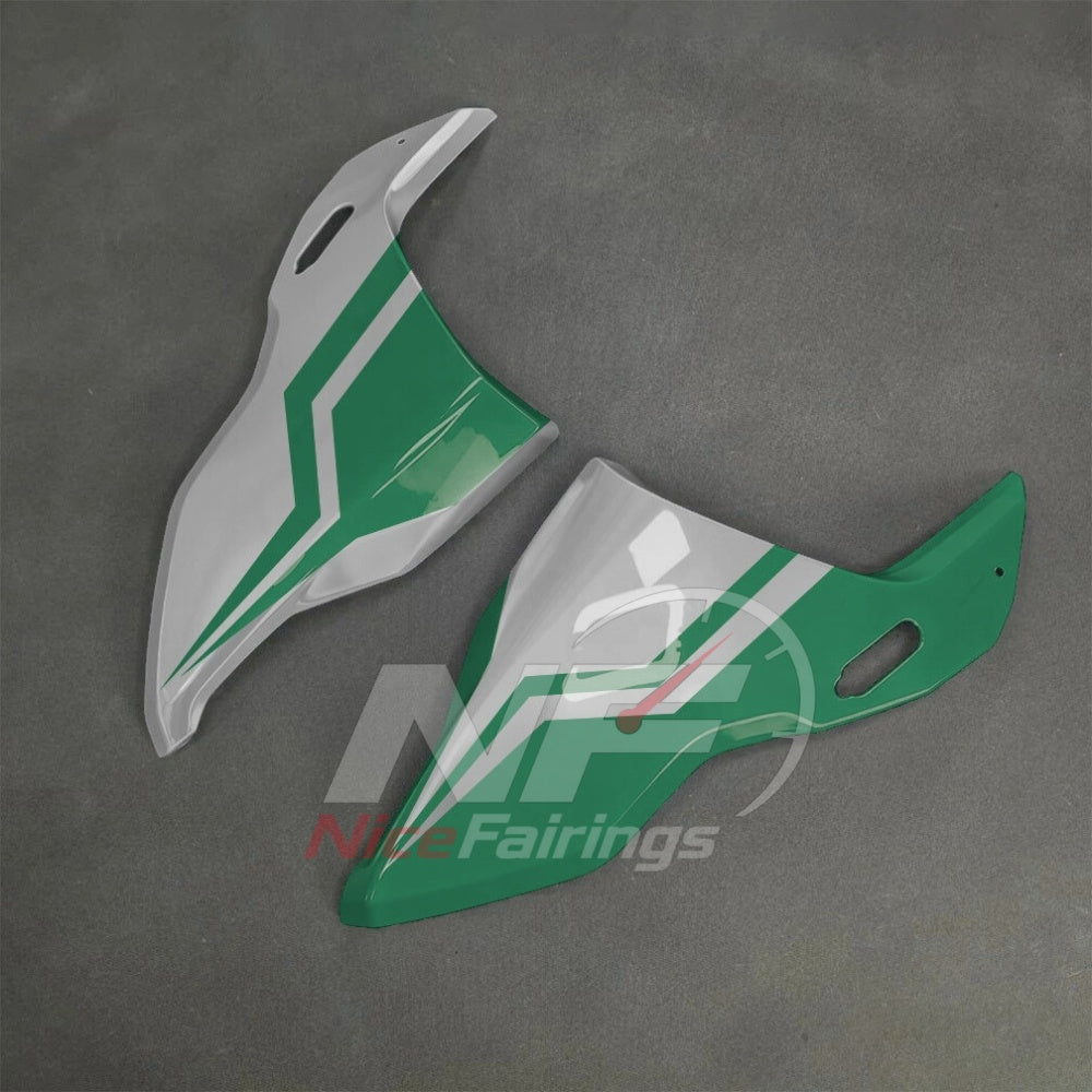 For BMW S1000RR 2025-2026 Green Black ABS Fairing Kit with Painted Bodywork and Replacement Panels | NiceFairings - rear angle image