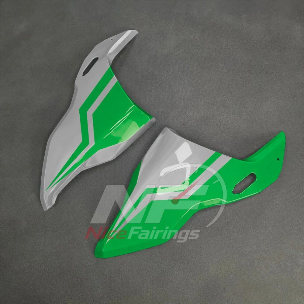 For BMW S1000RR 2025-2026 Green Black Motorcycle Fairing Kit with Aftermarket Body Panels | NiceFairings - rear angle image