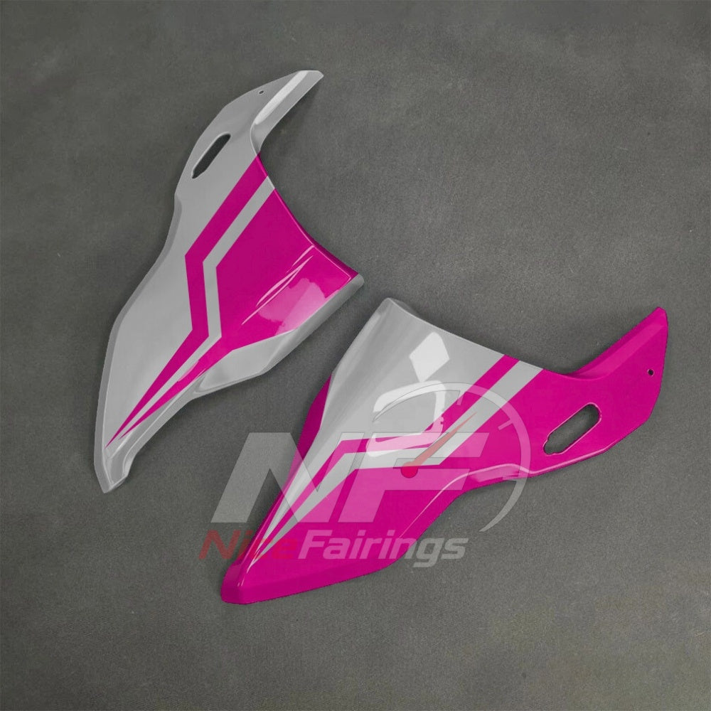 For BMW S1000RR 2025-2026 Pink Black Painted ABS Fairings with Complete Replacement Bodywork | NiceFairings - rear angle image