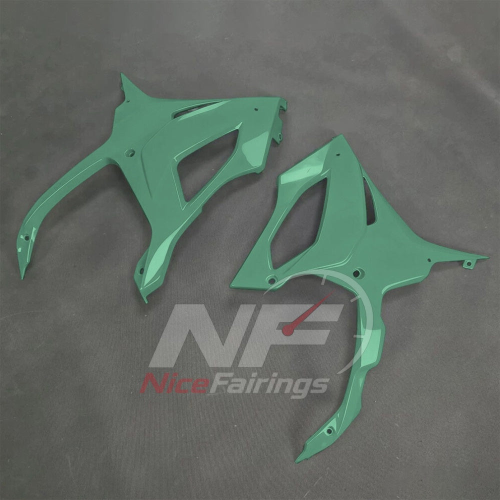 For BMW S1000RR 2025-2026 Green Black Custom Fairings with ABS Sportbike Plastics and Full Body Kit | NiceFairings - detail angle image