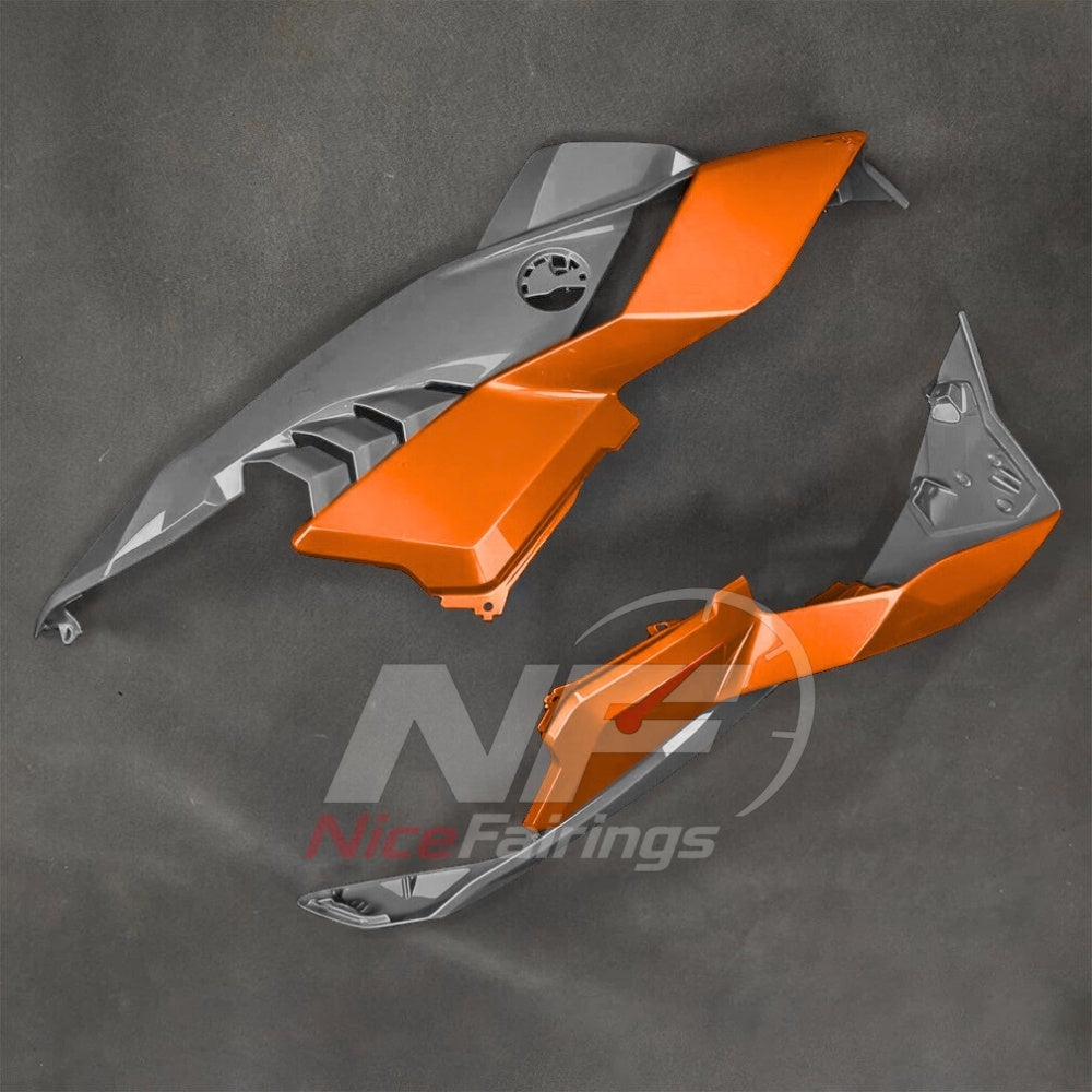 For BMW S1000RR 2025-2026 Orange Black Custom Fairings with ABS Sportbike Plastics and Full Body Kit | NiceFairings - detail angle image