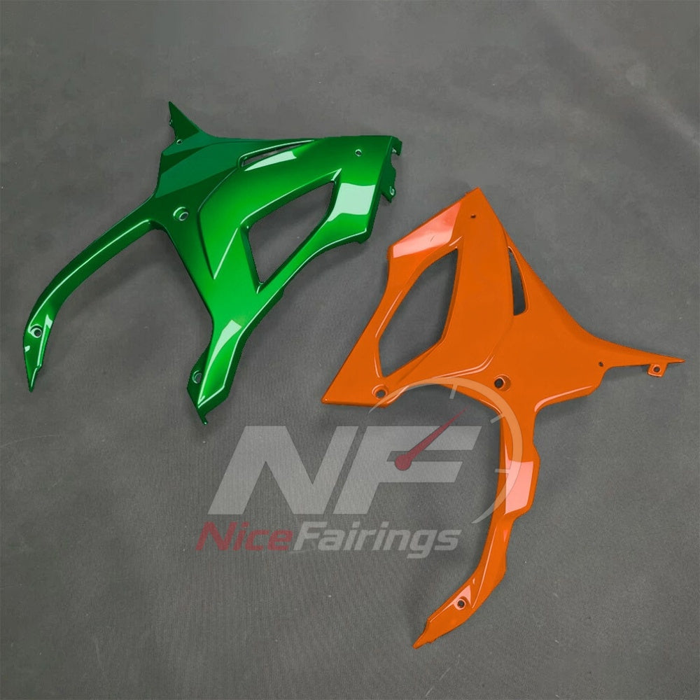 For BMW S1000RR 2025-2026 Orange Black ABS Fairing Kit with Painted Bodywork and Replacement Panels | NiceFairings - detail angle image