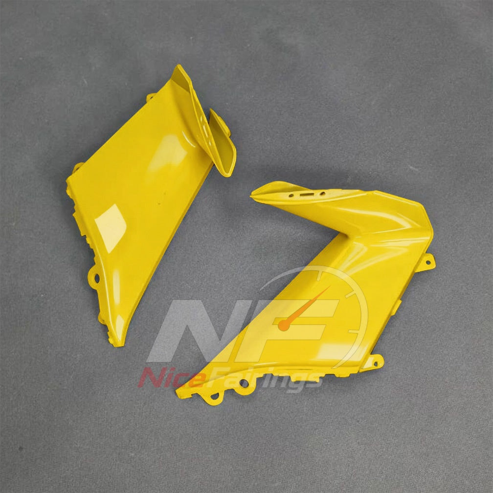 For BMW S1000RR 2025-2026 Yellow Black Motorcycle Fairing Kit with Aftermarket Body Panels | NiceFairings - rear angle image