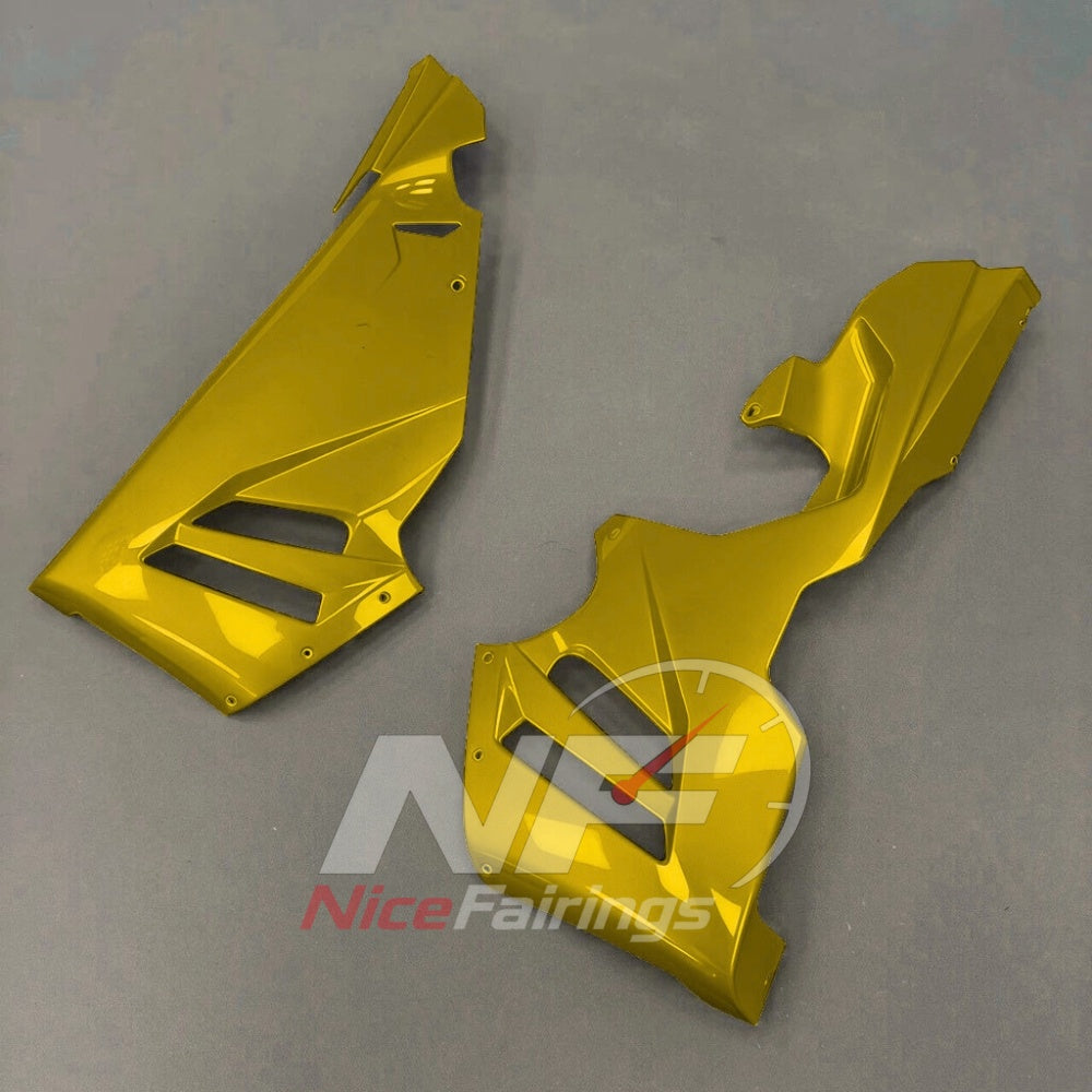 For Honda CBR1000RR-R SP 2024-2026 Yellow Black Sportbike Fairing Set with Custom Painted Plastics | NiceFairings - detail angle image
