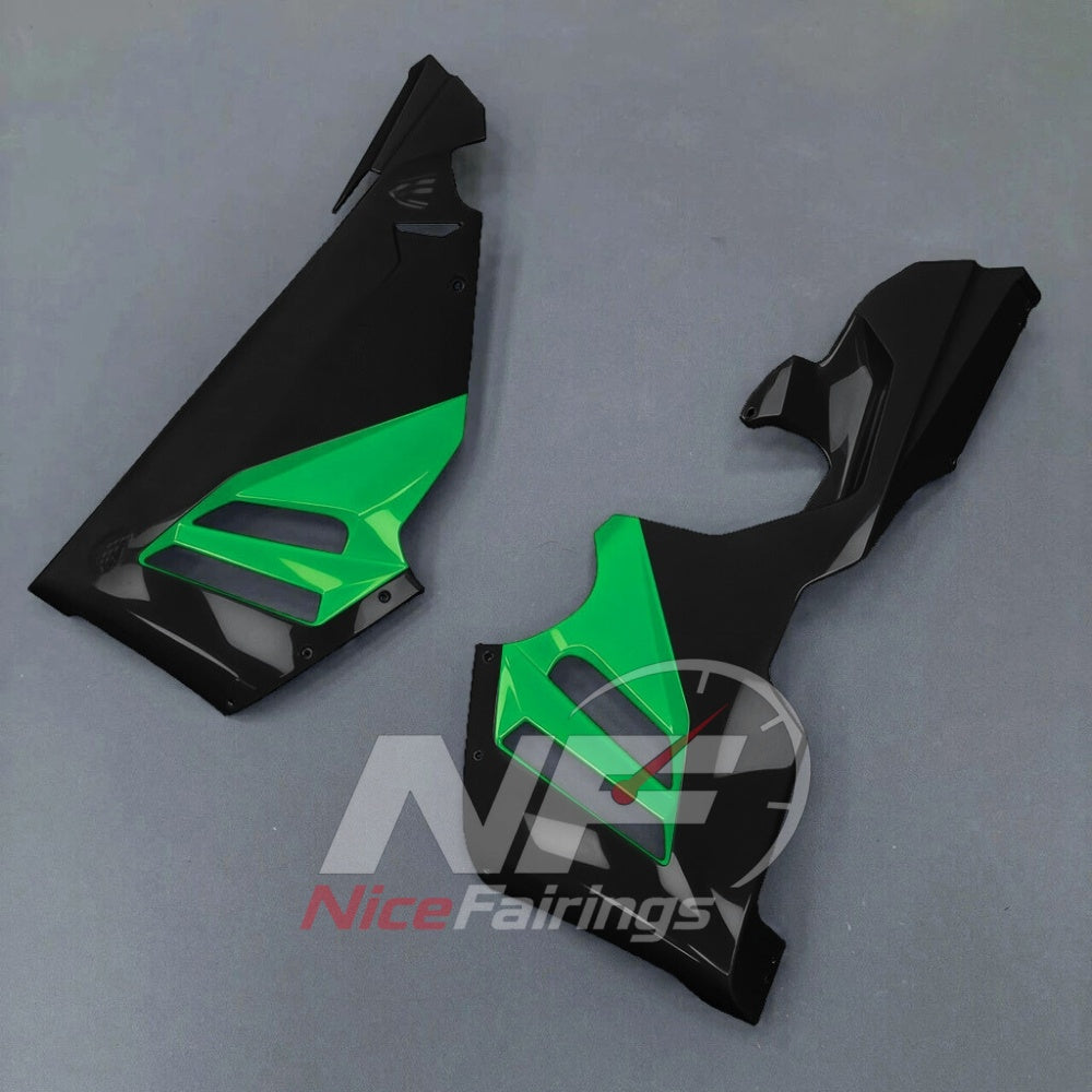 For Honda CBR1000RR-R SP 2024-2026 Green Black Sportbike Fairing Set with Custom Painted Plastics | NiceFairings - detail angle image