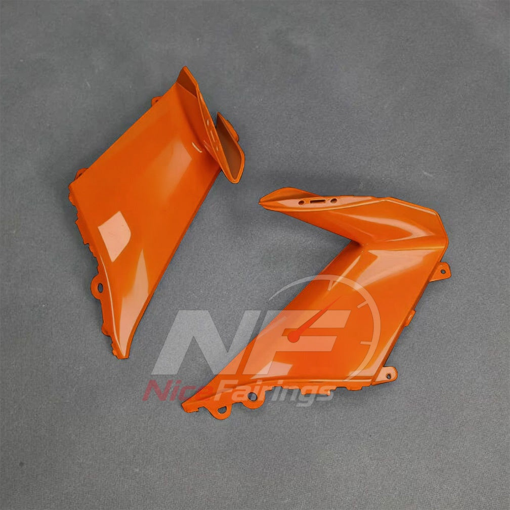 For BMW S1000RR 2025-2026 Orange Black Sportbike Fairing Set with Custom Painted Plastics | NiceFairings - detail angle image